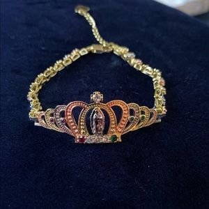 pulsera de corona  de guadalupe trip color